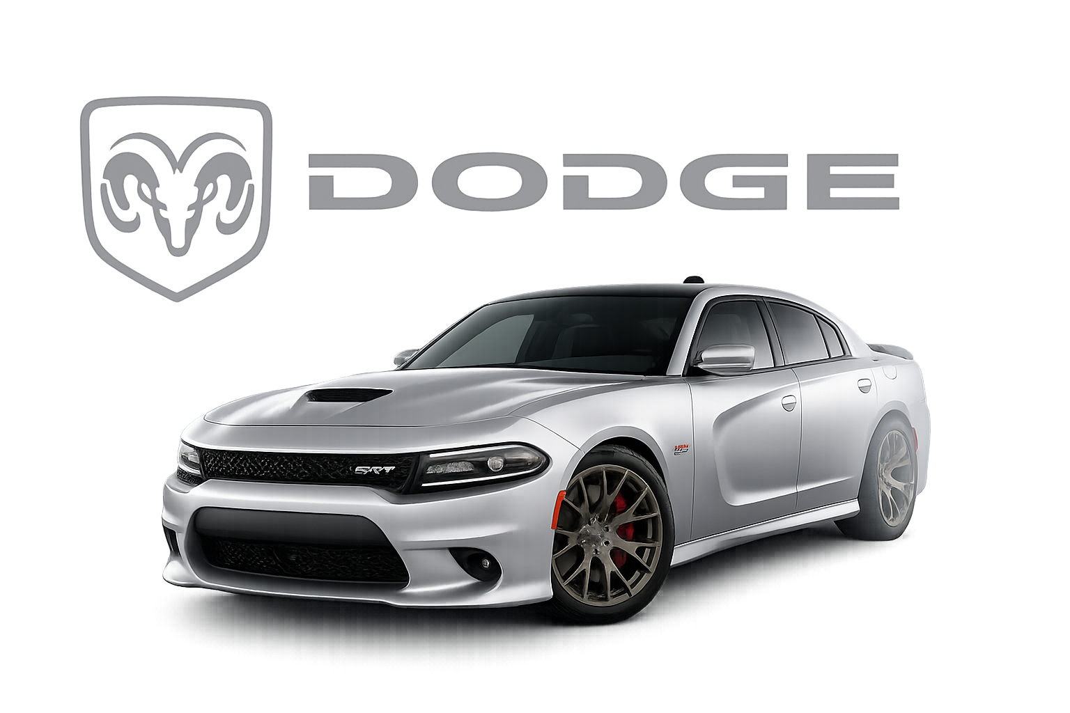 dodge car with logo as background